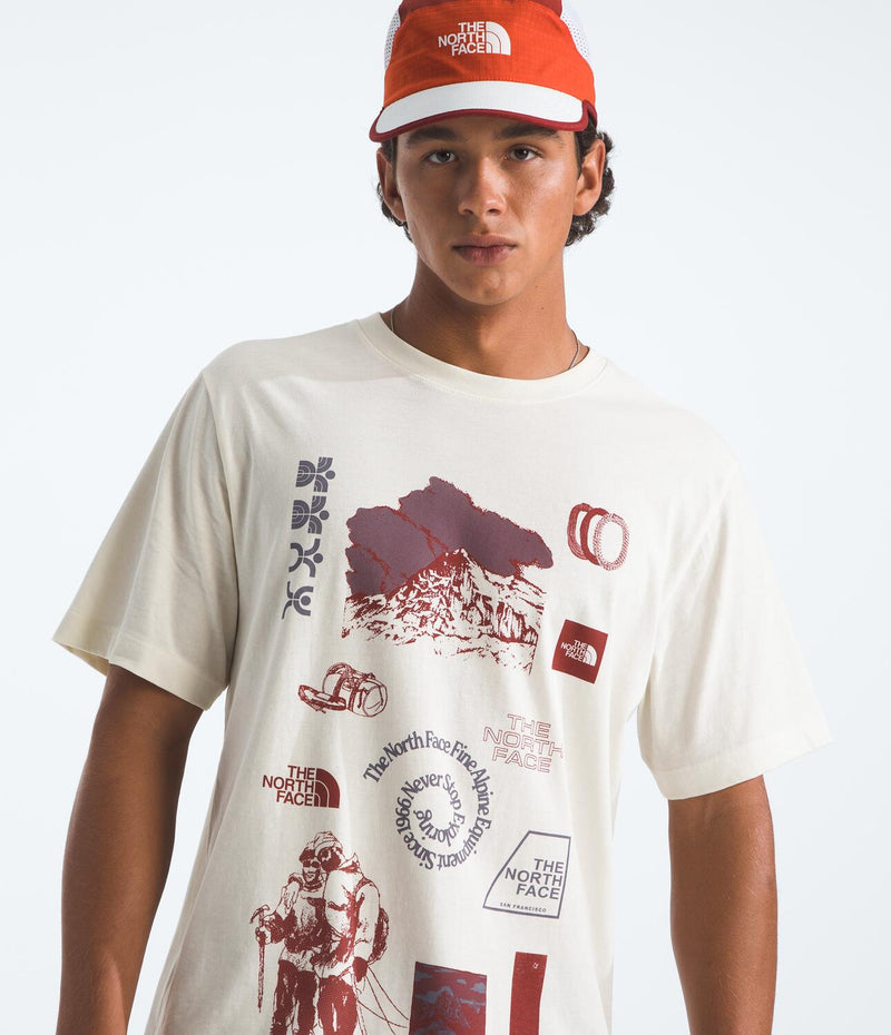 Camiseta Evolution Indigo Illusion Short Sleeve Tee Graph Blanca Hombre The North Face
