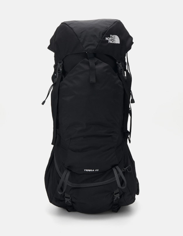 Morral Montañismo Terra 65l Negro y gris The North Face